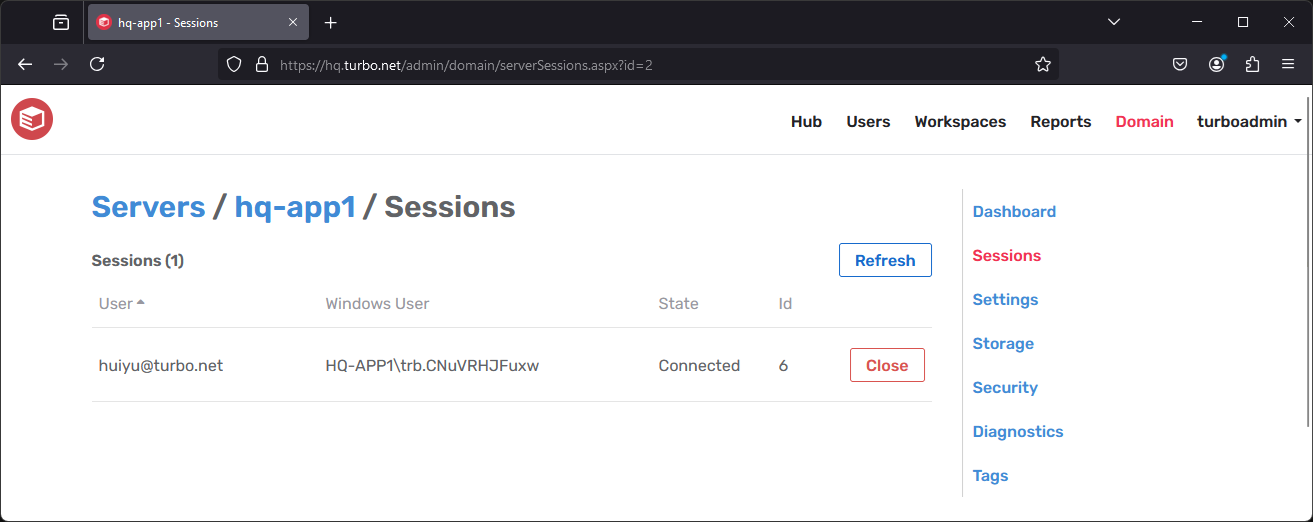 Server Sessions