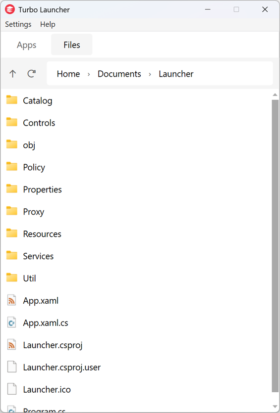 Files Tab